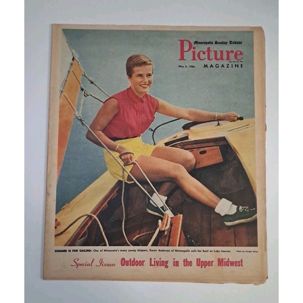 Picture Magazine Minneapolis Sunday Tribune 5/6/56 Upper Midwest Outdoor Living